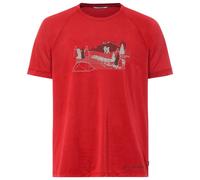 Vaude Gleann Ii Short Sleeve T-shirt Rouge M Homme
