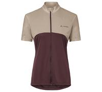 Vaude Bike Matera Fz Tricot Short Sleeve Jersey Violet 36 / Regular Femme Dark Oak