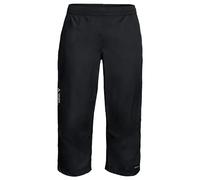 VAUDE Men's Drop 3/4 Pants Pantalon de Pluie 3/4 Sportif pour Le Cyclisme Homme Black FR : S (Taille Fabricant : S)