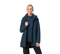 VAUDE Parka Idris 3 en 1 pour Femme Veste Double, Dark Sea, 50