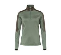 VAUDE Pull polaire pour femme Livigno Halfzip II bleue/vert