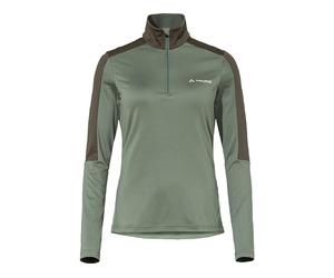 VAUDE Pull polaire pour femme Livigno Halfzip II bleue/vert