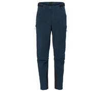 Vaude Pantalon softshell homme Qimsa II – Thermique, coupe-vent, déperlant, stretch – Bleu S