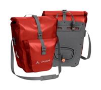 Vaude Sacoche pour arrière de vélo - Lot de 2 - sans PVC, sacoches de vélo en bâche - sacoche étanche avec poche avant et un volume Total de stockage de 51 litre., mixte, Aqua Back Plus, lave
