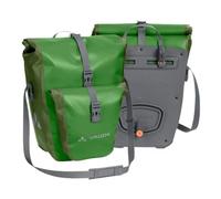 Vaude Sacoche pour arrière de vélo - Lot de 2 - sans PVC, sacoches de vélo en bâche - sacoche étanche avec poche avant et un volume Total de stockage de 51 litre., mixte, Aqua Back Plus, Parred Green