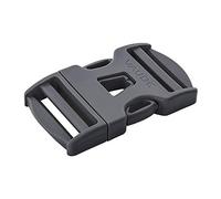 VAUDE Steckschnalle Boucle à dégagement Rapide en Plastique à Double réglage, Mixte Adulte, Gris (Gris/galets), 25 mm