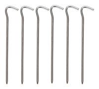 VAUDE Steel VPE6 Piquet de Tente Argent 22 cm