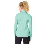 VAUDE Pull polaire pour femme Livigno Halfzip II bleue/vert