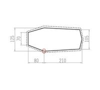 VAUDE Tapis de sol pour tente Allround Taurus 2 personnes Marron