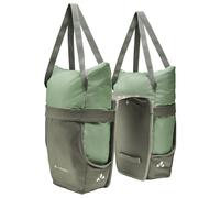 Sacoche double avec sacs cabas Vaude TwinShopper 2 x 22L ( Vert )