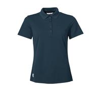 Vaude Essential Short Sleeve Polo Bleu 34 Femme
