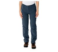 VAUDE Women's Farley Stretch Capri T-Zip Pants III Pantalon, Dark Sea, 44 Kurz Femme