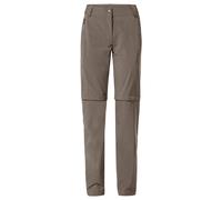 Vaude - Women's Farley Stretch Zip Off T-Zip Pants Ii - Pantalon De Trekking Taille 46 - Long, Gris/Brun