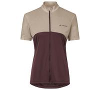 Vaude Bike Matera Fz Tricot Short Sleeve Jersey Violet 42 / Regular Femme Dark Oak
