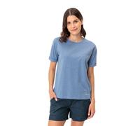 Vaude Mineo Striped Short Sleeve T-shirt Bleu 42 Femme