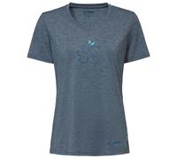 Vaude Skomer Print Iii Short Sleeve T-shirt Bleu 40 Femme