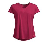 VAUDE Women's Skomer V-Neck T-Shirt Tee-Shirt Femme Crimson Red FR: Taille Unique (Taille Fabricant: 34)