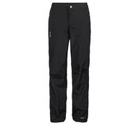 Vaude Women's Yaras Rain Zip Pants III Pantalon de Pluie performant pour Le Cyclisme Femme, Black, FR : S (Taille Fabricant : 36)