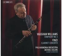 Vaughan Williams: Symphony N°5 . Finzi: Clarinet Concerto . Philharmonia / Collins