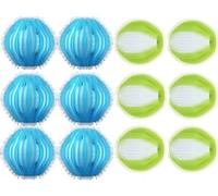 Vauki 12 Pièces Anti Poil Machine à Laver, Boule De Lavage Machine a Laver, Enleve Poil Animaux Réutilisable, Boule Lavage Anti Peluches Pour Chien Chats Nettoyer Poils, Boules De Peluches