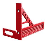 Vauki 3D Equerre Menuisier, Équerre Menuisier Aluminium Précise pour le Travail du Bois, Équerre Charpentier Multi-Angle 22,5-90°, Outil de Mesure Polyvalent pour Amateurs de DIY et Artisans du Bois