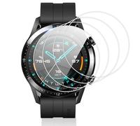 Vauki 4 Pièces Verre Trempé pour Huawei Watch GT 2 46mm/GT 3 46mm,HD-Transparent Protection Écran,Dureté 9H Anti-rayure Sans Bulle Haute Sensibilité Installation Facile Ecran Film Protecteur