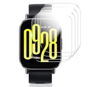 Vauki 4 Pièces Verre Trempé pour Xiaomi Redmi Watch 5 Active, HD-Transparent Protection Écran, Dureté 9H, Anti-rayure, Sans Bulle, Haute Sensibilité, Installation Facile Ecran Film Protecteur