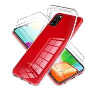 Vauki Coque pour Samsung Galaxy A41 4G avec 2 Pièces Protection Écran en Verre Trempé, Transparente Souple TPU Silicone Housse de Protection Antichoc - pour Samsung Galaxy A41 4G