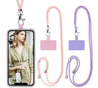Vauki Lanière pour chaîne de téléphone Portable Universelle, Sangle de Cou Corde Mobile Suspendue en Nylon réglable détachable pour la Plupart des téléphones pour iPhone Samsung Xiaomi