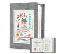 Vauki Livre de broderie à broder soi-même, Kit de broderie DIY, Kit de broderie adultes, Livre de broderie portable avec instructions étape par étape, pour débutants, adultes, loisirs, bricolage