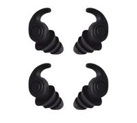 Vauki Lot de 2 paires de bouchons d'oreilles de natation pour enfants, étanches, réutilisables, en silicone souple, protection auditive, pour le sommeil, la natation, le surf, pour enfants et adultes