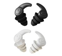 Vauki Lot de 2 paires de bouchons d'oreilles pour dormir, nager, bouchons d'oreilles étanches et réutilisables, en silicone, doux pour dormir, protection auditive pour la plongée, la piscine, les