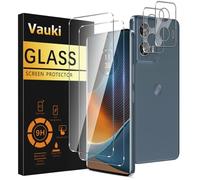 Vauki Verre Trempé pour Motorola Moto Edge 50 Fusion avec Caméra Arrière Protecteur [2+2 Pièces],Dureté 9H Film de Vitre Protection écran Anti Rayures Sans Bulless Transparent HD Haute Sensibilité
