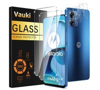 Vauki Verre Trempé pour Motorola Moto G14 avec Caméra Arrière Protecteur [2+2 Pièces],Dureté 9H Film de Vitre Protection écran Anti Rayures Sans Bulless Transparent HD Haute Sensibilité