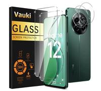 Vauki Verre Trempé pour Realme 12/Realme 12x 5G Protection D'écran Film avec Caméra Arrière Protecteur,Dureté 9H Vitre écran,Anti Rayures Sans Bulless HD Transparent Haute Sensibilité,[2+2Pièces]