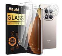 Vauki Verre Trempé pour Xiaom Redmi Note 15 Pro 5G Protection D'écran Film avec Caméra Arrière Protecteur,Dureté 9H Vitre écran,Anti Rayures Sans Bulless HD Transparent Haute Sensibilité,[3+3Pièces]