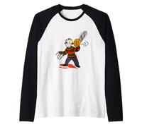 Vault of Horror 80s Montage Mascot Manche Raglan