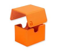 Vault X Boîte Ouverture latérale modulaire Exo-Tec pour plus de 100 cartes JCC, couvercle magnétique amovible, compatible avec les cartes Commander et Standard (Orange)