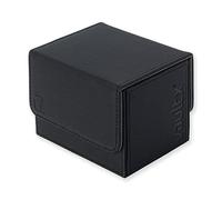 Vault X Boîte Ouverture latérale modulaire Exo-Tec pour plus de 100 cartes JCC, couvercle magnétique amovible, compatible avec les cartes Commander et Standard (Noir)