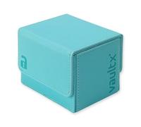 Vault X Boîte Ouverture latérale modulaire Exo-Tec pour plus de 100 cartes JCC, couvercle magnétique amovible, compatible avec les cartes Commander et Standard (Bleu Pastel)