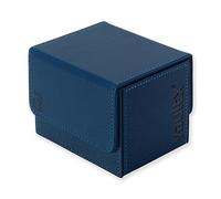 Vault X Boîte Ouverture latérale modulaire Exo-Tec pour plus de 100 cartes JCC, couvercle magnétique amovible, compatible avec les cartes Commander et Standard (Bleu)
