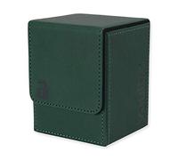 Vault X Boîte Ouverture par le haut modulaire Exo-Tec pour 100+ cartes JCC, couvercle magnétique, compatible avec les cartes Commander et Standard (Vert)