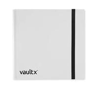 Vault X Classeur à 12 poches pour cartes à collectionner, 480 cartes, standard, 20 pages à chargement latéral, pour jeux de cartes à collectionner, sports, TCG (blanc)