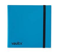Vault X Classeur à 12 poches pour cartes à collectionner, 480 cartes, standard, 20 pages à chargement latéral, pour jeux de cartes à collectionner, sports, TCG (bleu)