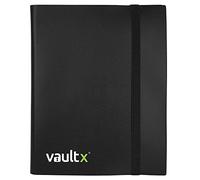 Vault X Classeur à 9 poches, 360 cartes, standard, 20 pages à chargement latéral, pour jeux de cartes à collectionner, sport, TCG (noir)