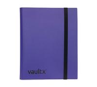 Vault X Classeur à 9 poches, 360 cartes, standard, 20 pages à chargement latéral, pour jeux de cartes à collectionner, sports, JCC (violet)
