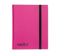 Vault X Classeur à 9 poches pour cartes à collectionner, 360 cartes, standard, 20 pages à chargement latéral, pour jeux de cartes à collectionner, sports, TCG (rose)