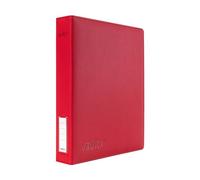 Vault X Classeur à Anneaux pour Cartes à Collectionner, Compatible avec Feuilles 9 Poches, 540 Cartes, Matériau Exo-Tec, Ouverture Facile, Classeur à Anneaux D, Sports, TCG (Rouge, Fin)