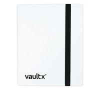 Vault X Classeur à Cartes de Collection 4 Poches avec Sangle, 160 Cartes, Format Standard, 20 Pages à Chargement Latéral, Classeur pour Jeux de Cartes à Collectionner, Sports, TCG (Blanc)