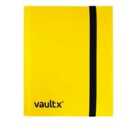 Vault X® Classeur - Album Classeur pour Cartes à Collectionner, Jeux de Cartes, Trading Card - 4 poches - 160 poches pour TCG (Jaune)
